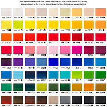 Набор акриловых красок "Amsterdam", 72 цвета