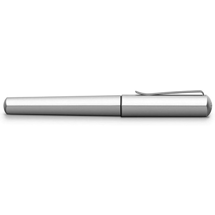 Ручка перьевая "Hexo Silver", F, матовый серебристый, патрон черный - 5