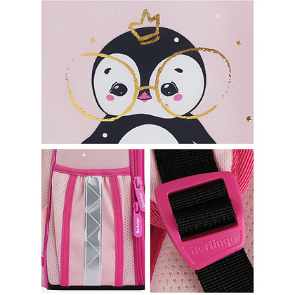 Рюкзак школьный "Princess", черный, розовый - 9
