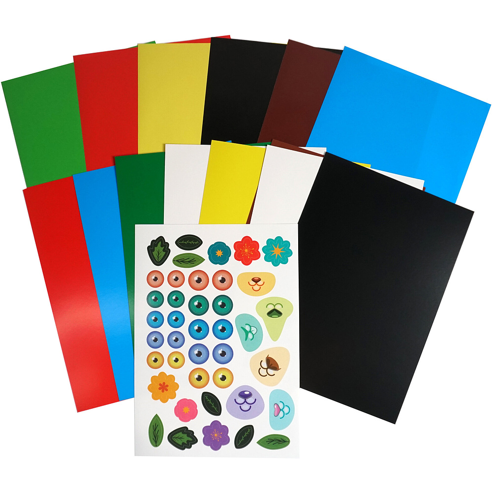 Набор картона и цветной бумаги "Лесной праздник", А4, 15 листов - 3