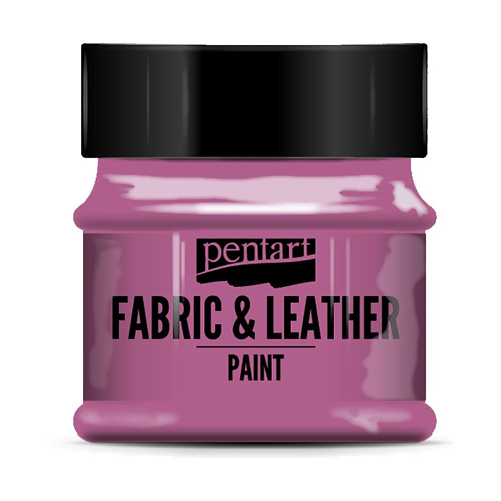 Краска для текстиля "Pentart Fabric & Leather paint", 50 мл, пурпурный