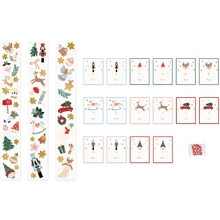 Набор стикеров бумажных "Счастливого рождества", 52 шт, ассорти