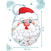 Адвент-календарь "Дед Мороз с бородой из ваты" - 3