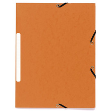 Папка на резинках "Manila", A4, 15 мм, картон, оранжевый