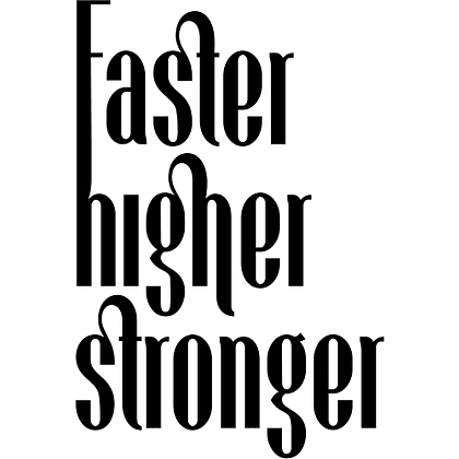Костер для стаканов "Faster higher stronger" - 2