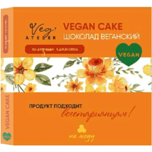 Шоколад веганский "MeAngel. MyVeg. Vegan Cake", 100 г, с кокосовым урбечем