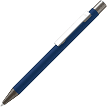 Ручка шариковая автоматическая "Straight Gum CP", 1,0 мм, синий, антрацит, стерж. синий