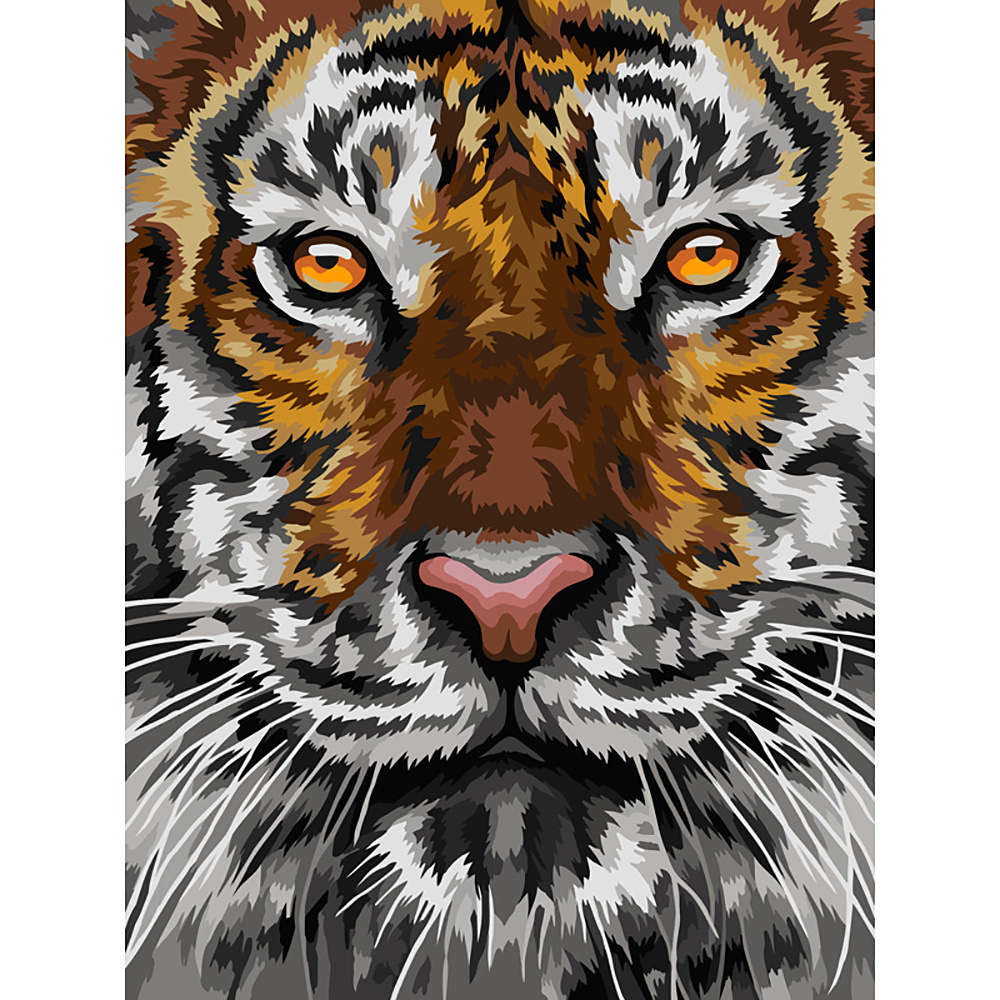Картина по номерам "Тигриный взгляд"