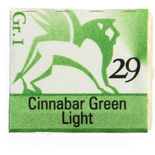 Краски акварельные "Renesans", 29 зеленый циннобер светлый, кювета