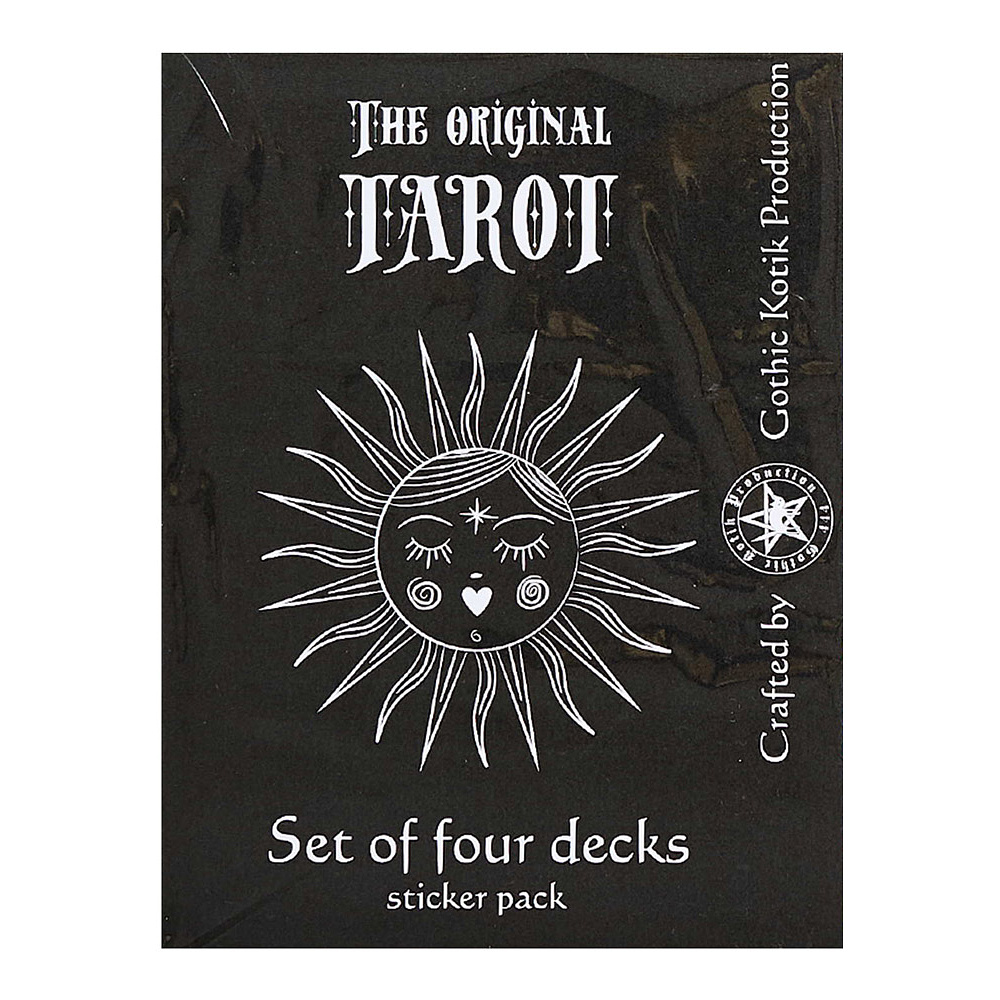 Комплект наклеек "Таро Артура Эдварда Уэйта", 4 комплекта по 80 карт-наклеек