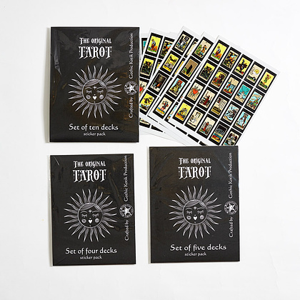 Комплект наклеек "Таро Артура Эдварда Уэйта", 4 комплекта по 80 карт-наклеек - 7