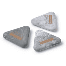 Ластик "Carrara", ассорти, белый, серый