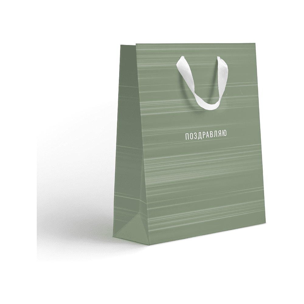 Пакет бумажный подарочный "Country M", 18х22.7х10 см, ассорти - 3