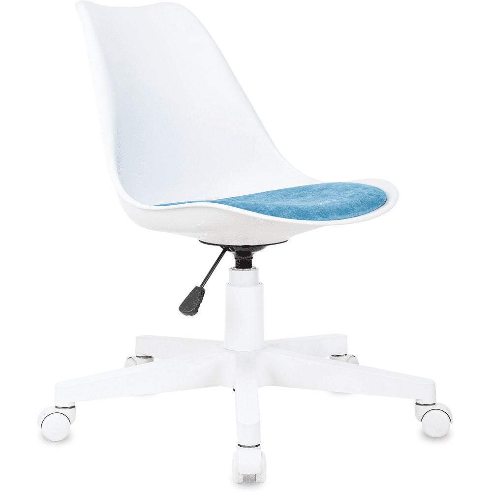 Кресло для персонала Бюрократ CH-W333 Velvet 86, ткань, пластик, голубой