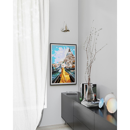 Картина по номерам "Девушка в Венеции" - 3