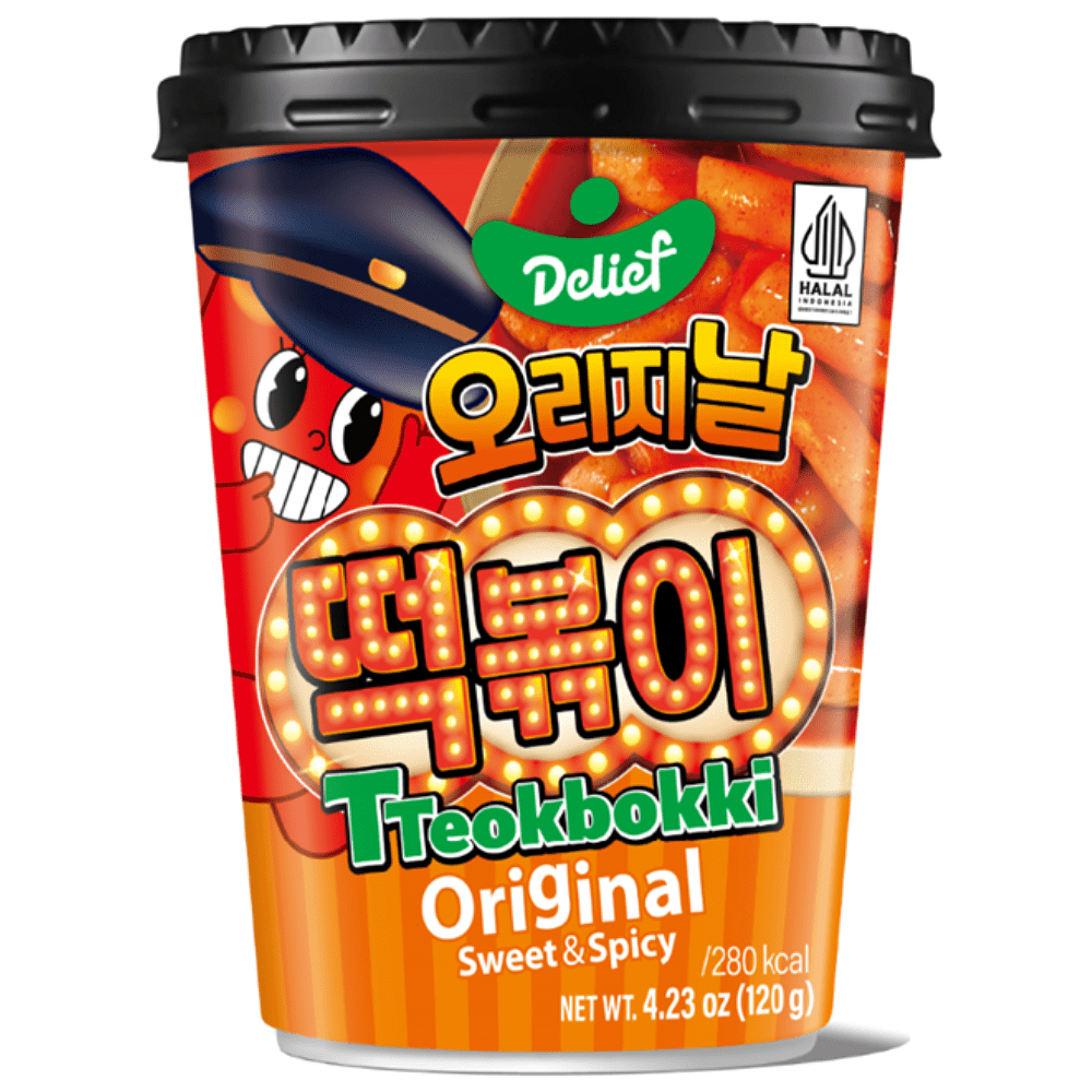 Токпокки "DELIEF. Tteokbokki Original flavor", сладко-острые, 120 гр