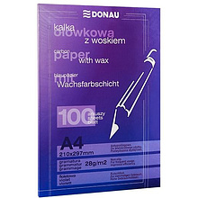 Бумага копировальная "Donau", A4, 100 листов, фиолетовый