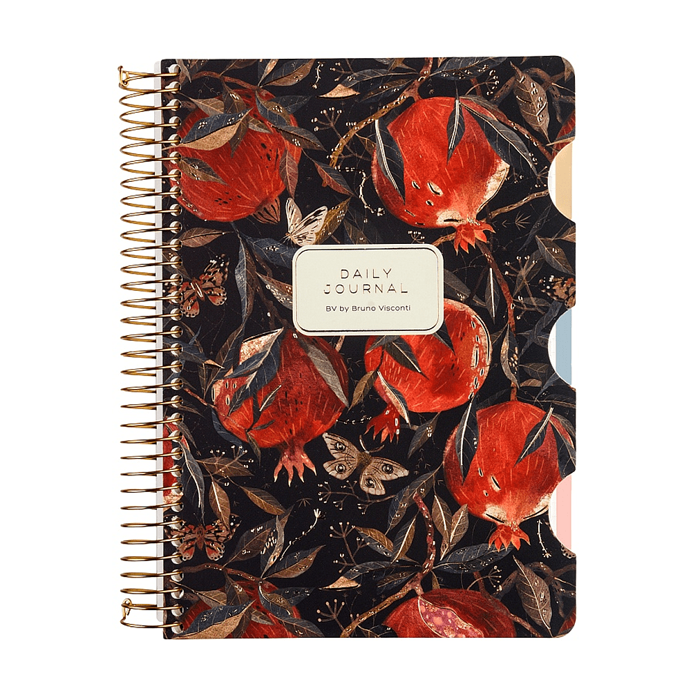 Книга записная "Flora. Гранат", A5, 200 листов, клетка, линейка, точка, черный, красный - 2