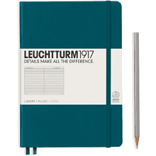 Блокнот "Leuchtturm1917. Classic", А5, 251 листов, линейка, тихоокеанский зеленый