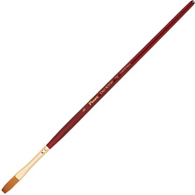 Кисть для рисования "Pinax ORO ROSSO", синтетика, плоская, удлиненная, №6