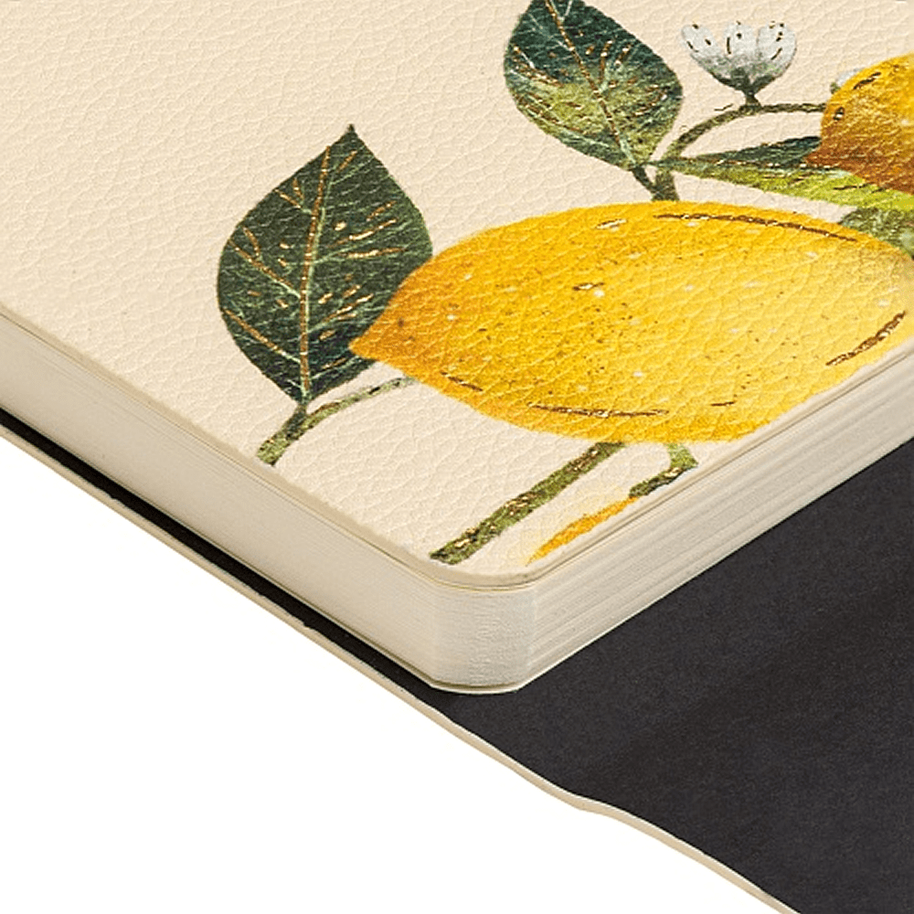 Ежедневник недатированный  "Fauna. Paradise. Lemons", А5, 192 страниц, линейка, желтый - 3