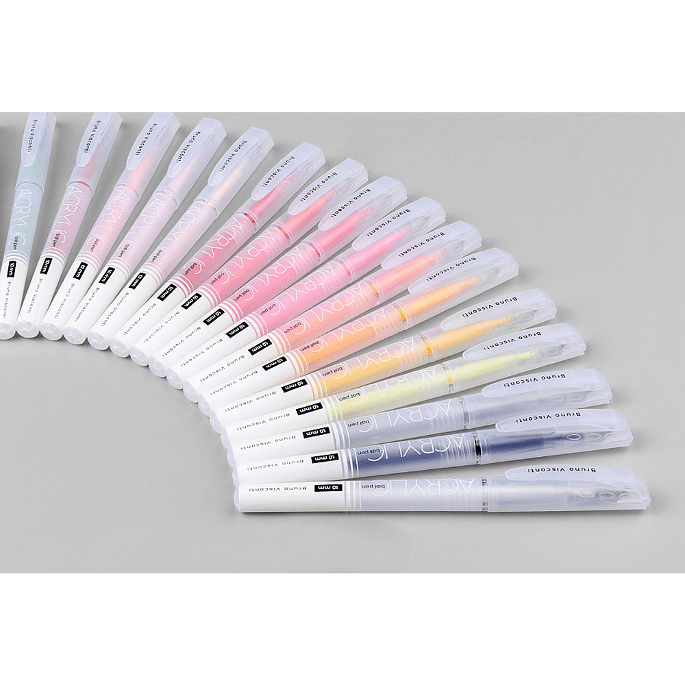 Набор ручек акриловых "Flora. Paradise. Lemons", шариковые, 1 мм., набор 24 шт. - 6