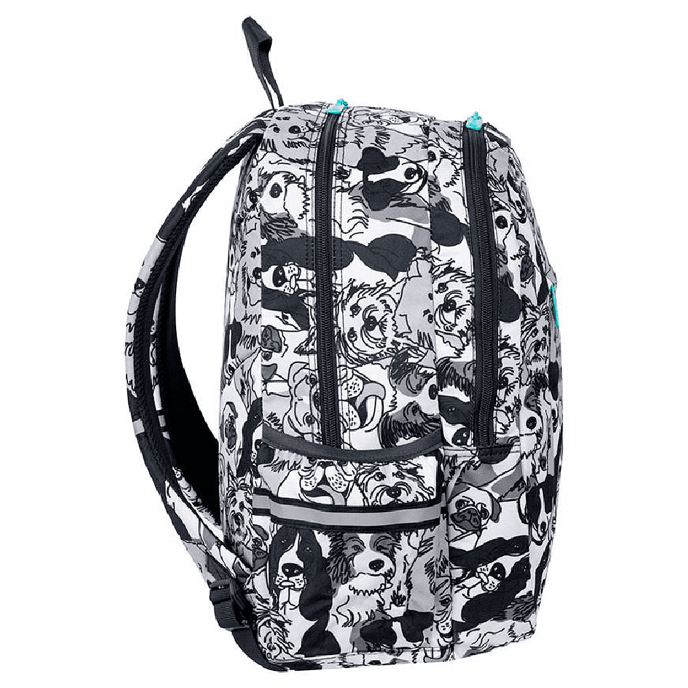 Рюкзак школьный Coolpack "Dogs planet" M, серый, белый - 2