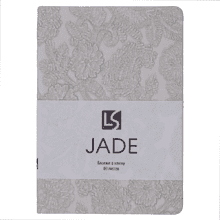 Блокнот "Jade. Серый", А6, 80 листов, клетка, серый