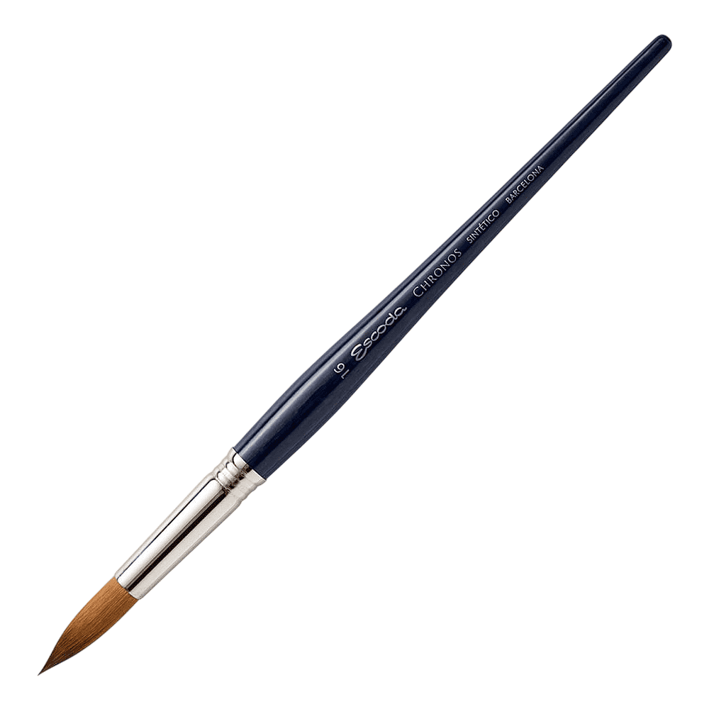 Кисть "Escoda Chronos", микс, круглая, на короткой ручке, № 16