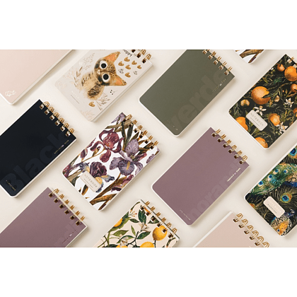 Блокнот  "Love me. Милый котик", В6, 100 листов, линейка, спираль сверху, бежевый - 4