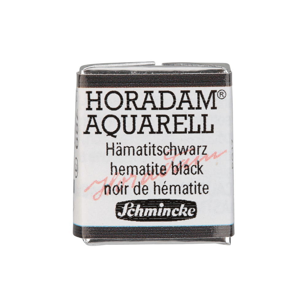 Краски акварельные "Schmincke Horadam", 789 гематит черный, полукювета