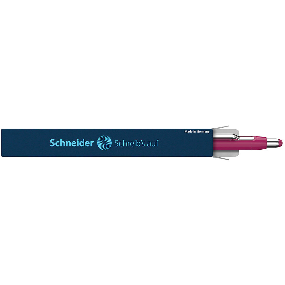 Ручка шариковая автоматическая "Schneider Epsilon", розовый, стерж. синий - 4