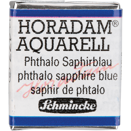 Краски акварельные "Schmincke Horadam", 477 сапфировый голубой ФЦ, полукювета