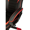 Кресло игровое "Zombie GAME 16", ткань, экокожа, пластик, черный, красный - 9