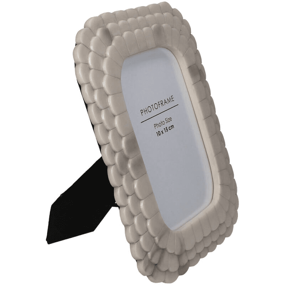 Фоторамка "KAL-7450", 10x15 см, полирезина, слоновая кость - 2