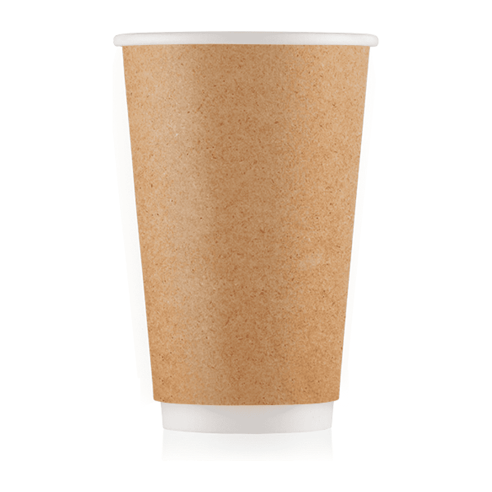 Стакан картонный Ecocups, 20 шт, 400 мл, 2 слоя, крафт