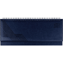 Планинг датированный "Сафир", 310х130 мм, 64 листа, синий, 2026