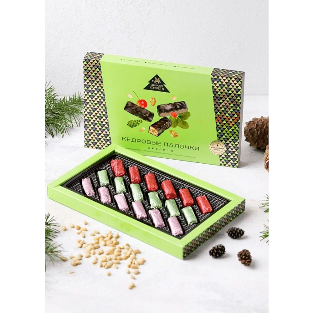 Конфеты "Сибирские конфеты", кедровые палочки, ассорти, 110 г - 3