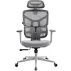 Кресло эргономичное EVERPROF Omega, Grey сетка, серый, металл, корпус серый - 2