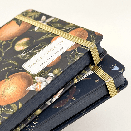 Скетчбук "Flora. Paradise. Oranges", 14.6х21.3 см, 100 г/м2, 100 листов, разноцветный - 6