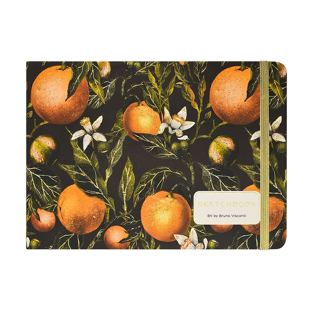 Скетчбук "Flora. Paradise. Oranges", 14.6х21.3 см, 100 г/м2, 100 листов, разноцветный - 2
