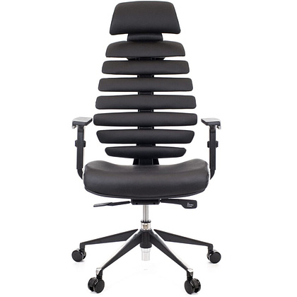 Кресло для руководителя EVERPROF "Ergo", экокожа, алюминий, черный - 2