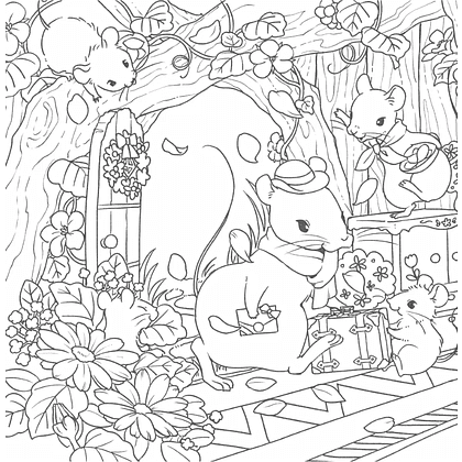 Раскраска "Увлекательные истории лесных зверят. Раскрашиваем приключения очаровательных пушистиков", Нацуки - 6