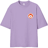 Футболка унисекс "Корги. Dog love club", XS-S, хлопок, оверсайз, лавандовый - 5