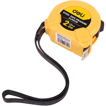 Рулетка Deli YS EDL9025B, 2 м х 13 мм, желтый, черный - 4