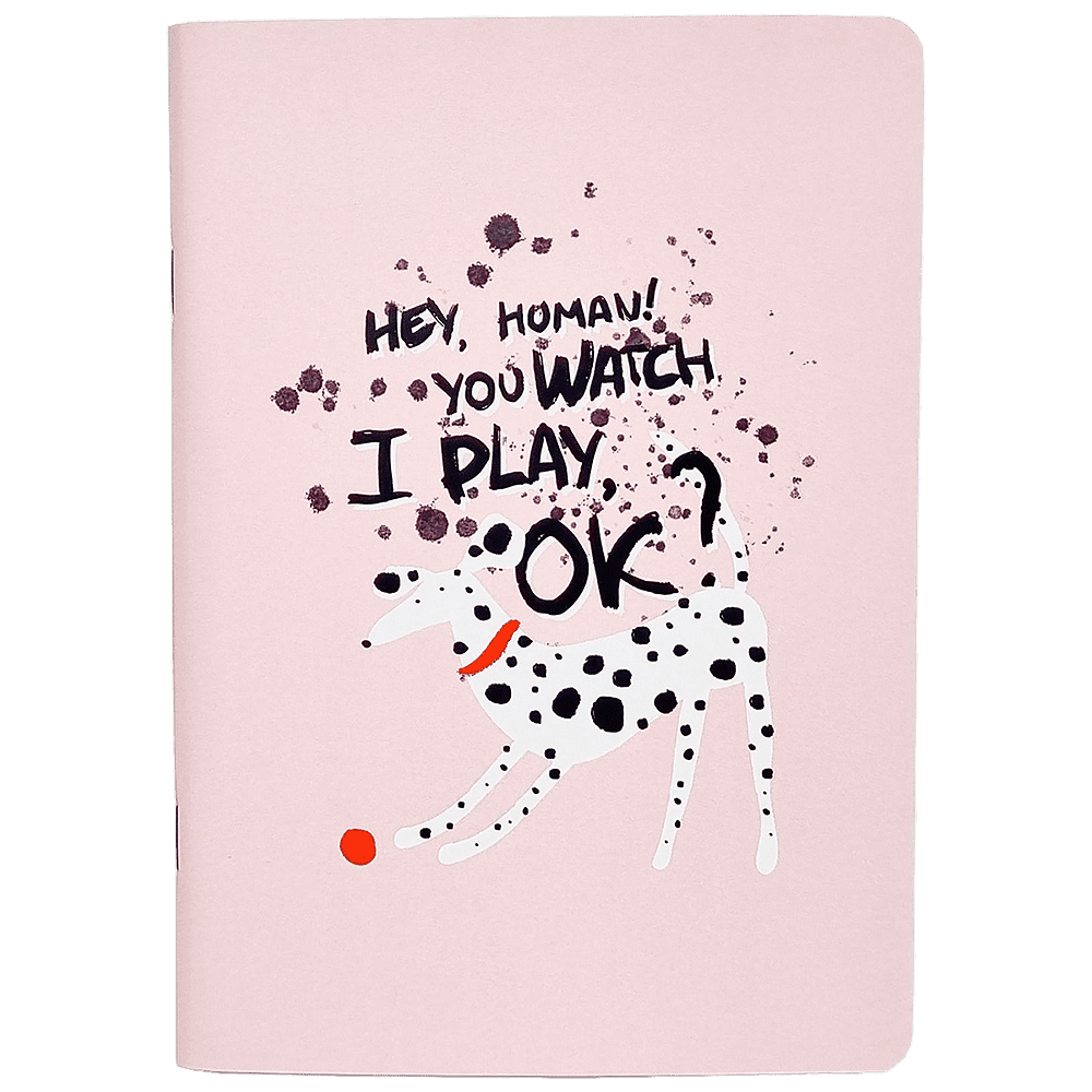 Тетрадь "Hey human", А5, 48 листов, клетка, розовый