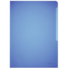 Папка-уголок "Durable", A4, 120 мк, пластик, синий