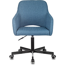 Кресло для персонала Бюрократ "CH-380M", металл, ткань, синий