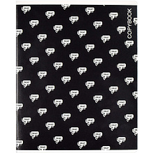 Тетрадь Феникс+ "Черный минимализм" А5+, 48 листов, клетка, ассорти
