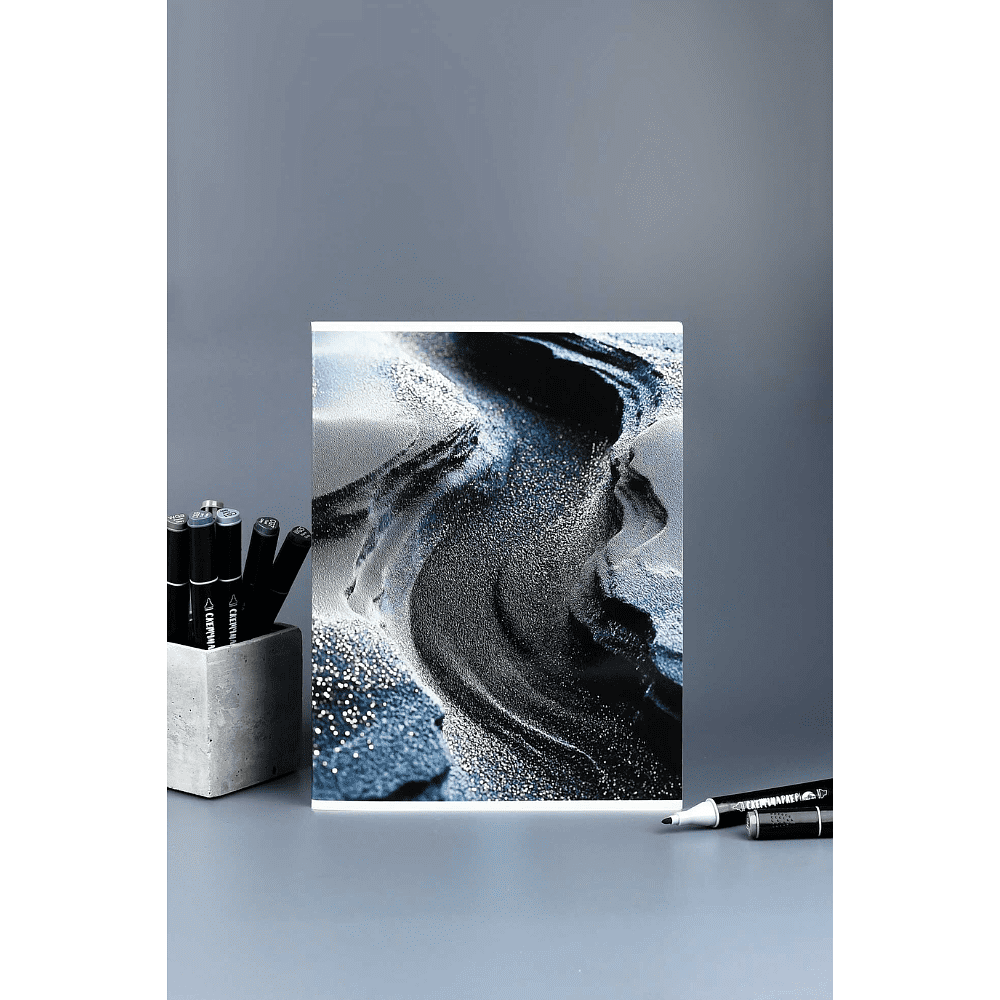 Тетрадь "Мерцание", А4, 80 листов, серый - 8